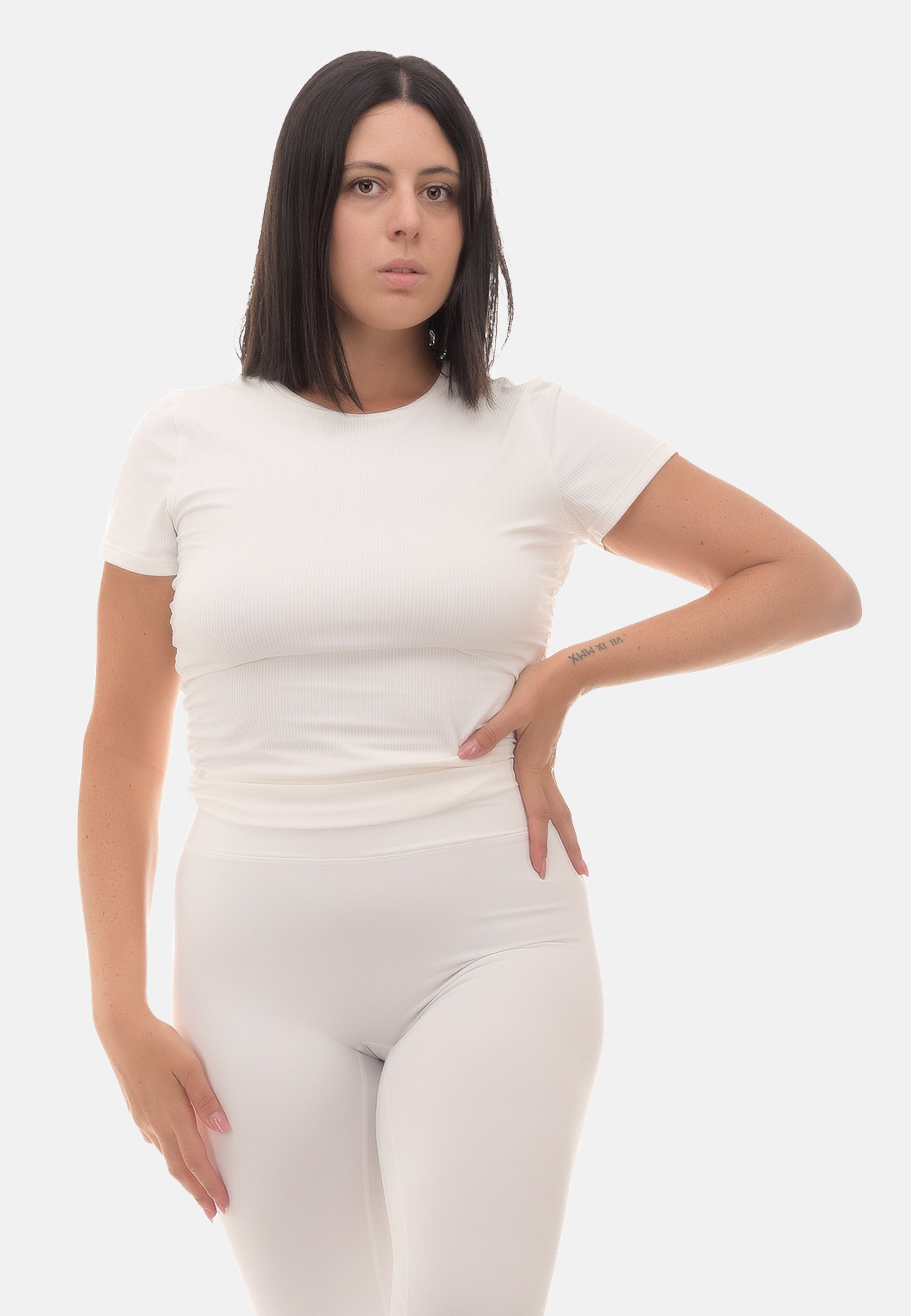 Top Côtelé pour Femme, Manches Courtes - ZEPHYR