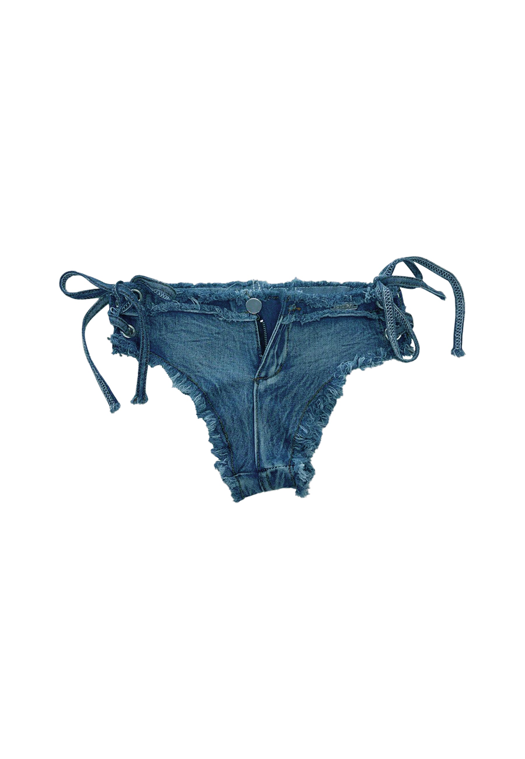 LACET  Mini Jeans Denim Shorts