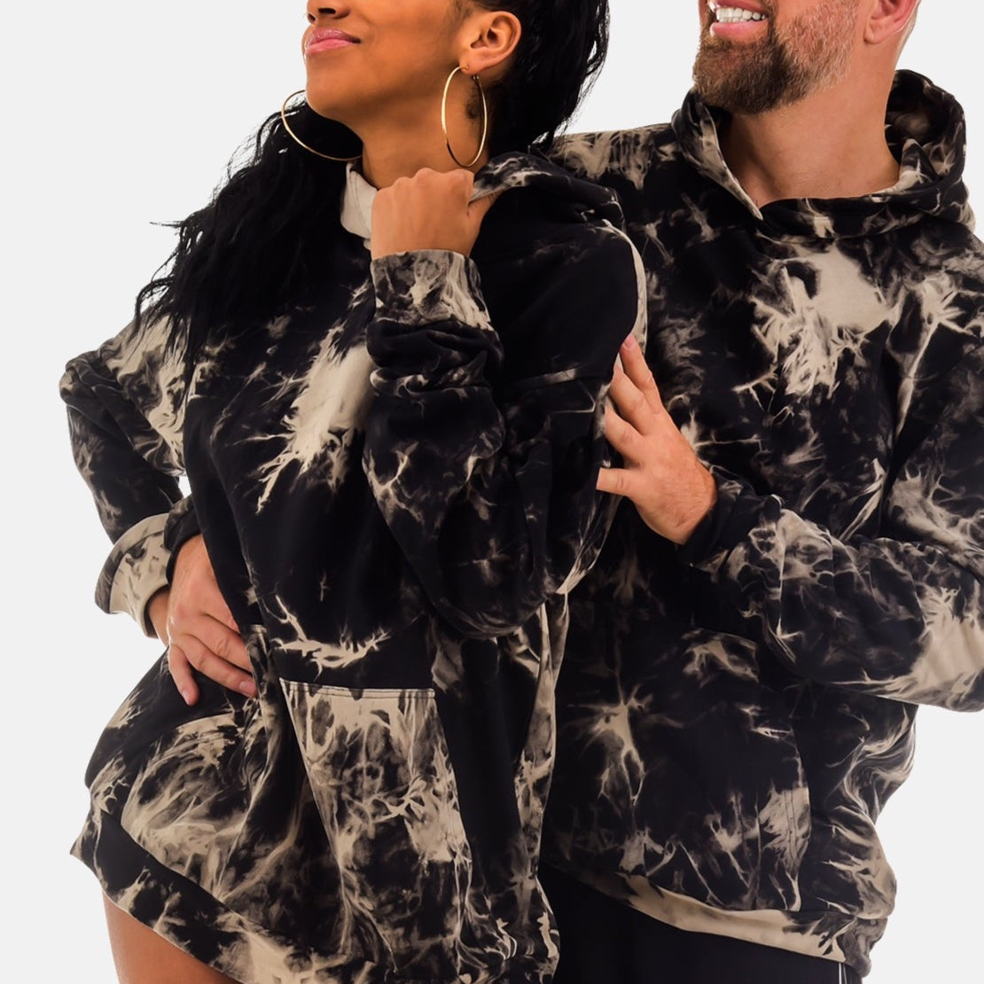 GENDERLESS BLACK SMOKE Hoodie - YantraConnection
