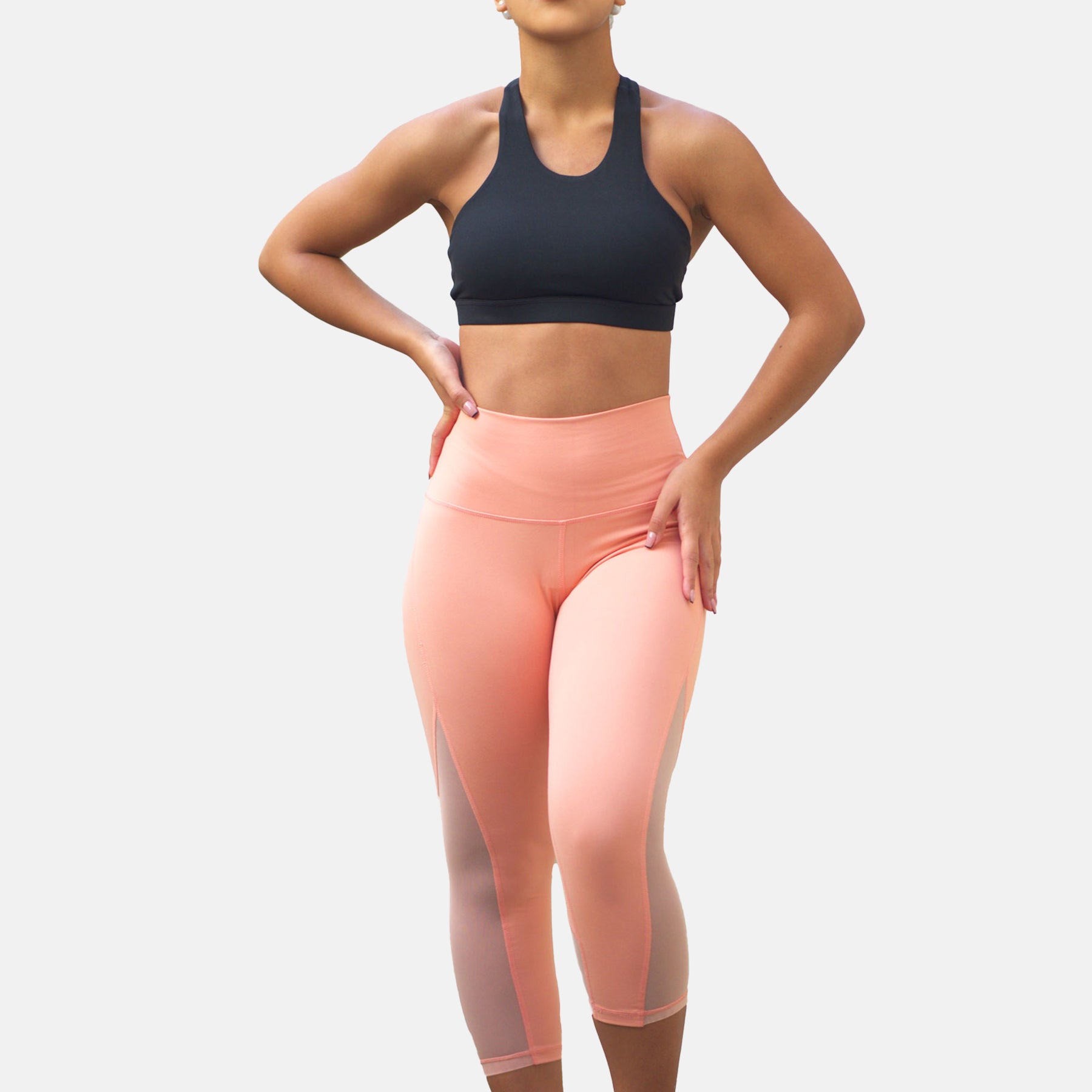 MESH CAPRI Leggings - YantraConnection